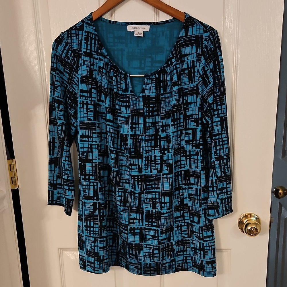 Geometric Blouse, Size Large